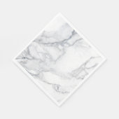 白い大理石テクスチャ スタンダードランチョンナプキン (角)