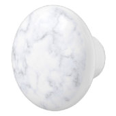 白い大理石テクスチャ セラミックノブ (右)