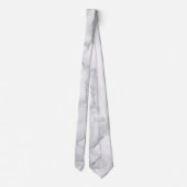 白い大理石テクスチャ ネクタイ (裏面)