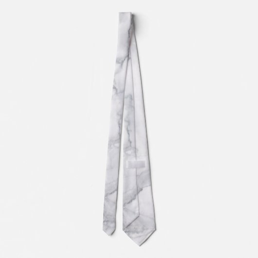 白い大理石テクスチャ ネクタイ (裏面)