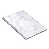 白い大理石テクスチャ ノートブック (右側)