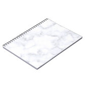 白い大理石テクスチャ ノートブック (左側)