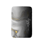 白い大理石テクスチャ バスマット (正面縦)