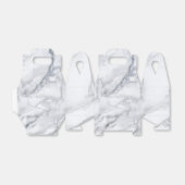 白い大理石テクスチャ フェイバーボックス (折り畳みなし)