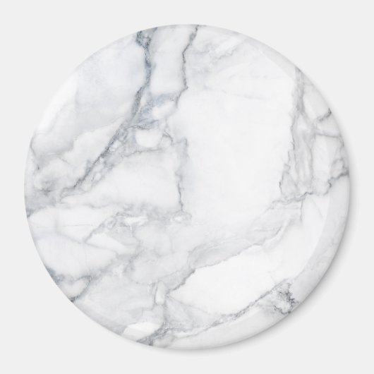 白い大理石テクスチャ マグネット (正面)