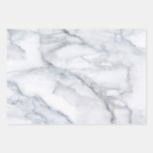 白い大理石テクスチャ ラッピングペーパーシート (正面2)
