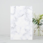 白い大理石テクスチャ 便箋 (スタンド正面)
