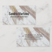 白い大理石テクスチャ 名刺 (正面/裏面)