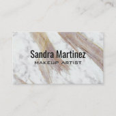 白い大理石テクスチャ 名刺 (正面)