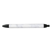 白い大理石テクスチャ 黒ボールペン (正面)