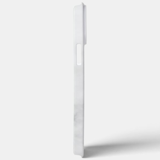 白い大理石パーソナライズされたスクリプトのモノグラムと名前 Case-Mate iPhoneケース (裏面 / 右)