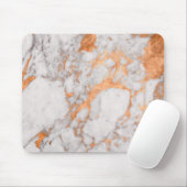 白い大理石及び銅のマウスのマット マウスパッド (マウス)