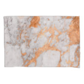 白い大理石及び銅の枕箱 枕カバー (正面左)