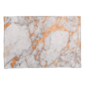 白い大理石及び銅の枕箱 枕カバー (正面右)