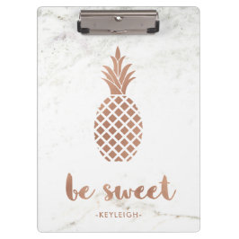 白い大理石|のローズピンクのパイナップルは甘いです クリップボード