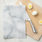 白い大理石 キッチンタオル (四つ折り)