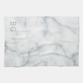 白い大理石 キッチンタオル (横)