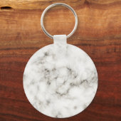 白い大理石 キーホルダー (正面)