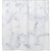 白い大理石 シャワーカーテン (正面)