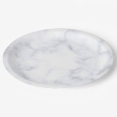 白い大理石 ペーパープレート (アングル)