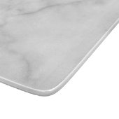 白い大理石(モノグラムパーソナライズされたと名前あり) カッティングボード (角)