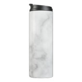 白い大理石(モノグラムパーソナライズされたと名前あり) タンブラー (回転右)