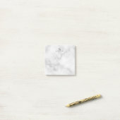 白い大理石(モノグラムパーソナライズされたと名前あり) ポストイット (デスク上)