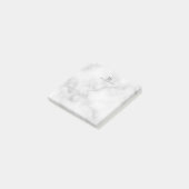 白い大理石(モノグラムパーソナライズされたと名前あり) ポストイット (アングル)