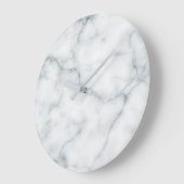 白い大理石 ラージ壁時計 (傾斜)