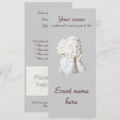 白い天使 招待状 (正面/裏面)