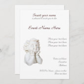 白い天使 招待状 (正面/裏面)