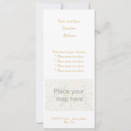 白い天使 招待状 (裏面)