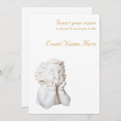 白い天使 招待状 (正面/裏面)