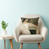 白い女の子；白のシンフォニーNo 2 クッション (椅子)