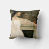 白い女の子；白のシンフォニーNo 2 クッション (裏面)