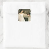 白い女の子;白のシンフォニーNo 2 スクエアシール (バッグ)