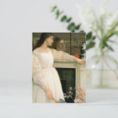 白い女の子;白のシンフォニーNo 2 ポストカード (スタンド正面)