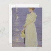 白い女性のビーチ, 1893 ポストカード (正面/裏面)