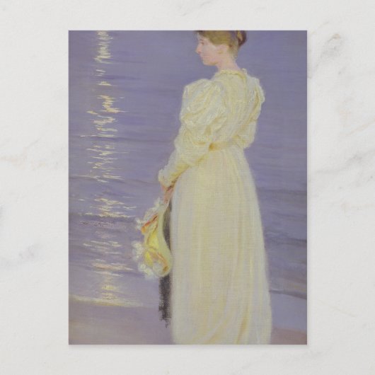 白い女性のビーチ, 1893 ポストカード (正面)