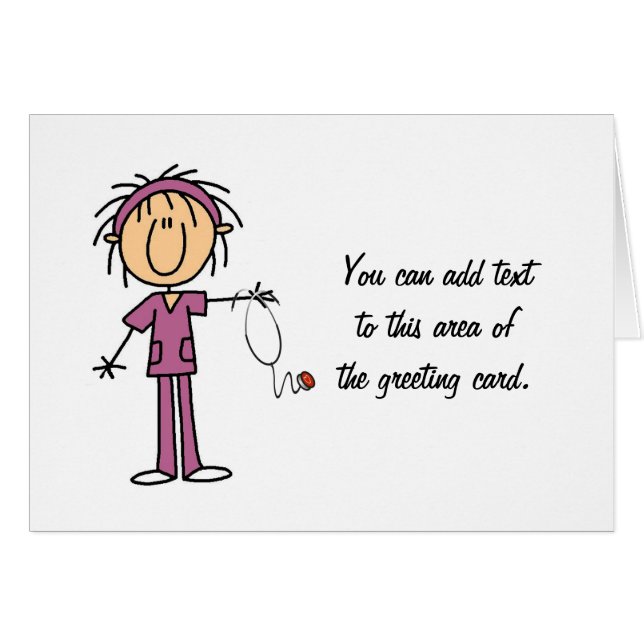 白い女性の棒の姿のナースのTシャツおよびギフト (正面横)