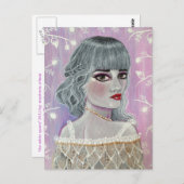 白い女王 ポストカード (正面/裏面)