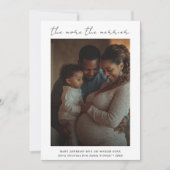 白い妊娠メリーの発表が多い シーズンカード (正面)