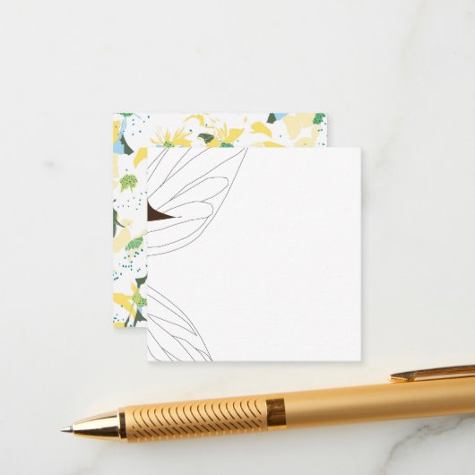 白い妖精のおとぎ話，ブライダルシャワー,フローラ エンクロージャーカード (正面/裏面インサイチュ)