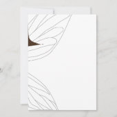 白い妖精のおとぎ話，ブライダルシャワー,フローラ 招待状 (正面)