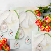 白い妖精のドロップレット1st誕生日カード カード