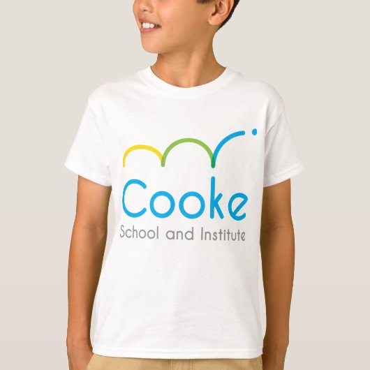 白い子供のCookeのTシャツ Tシャツ (正面)