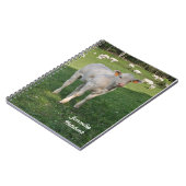 白い子牛の農業のノート ノートブック (左側)