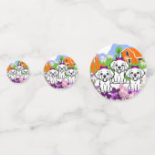 白い子犬 コンフェッティ (正面)