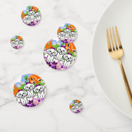 白い子犬 コンフェッティ