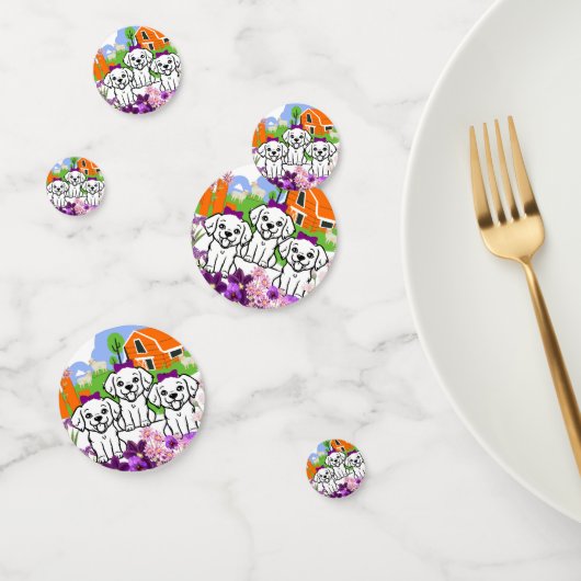 白い子犬 コンフェッティ (グループ)